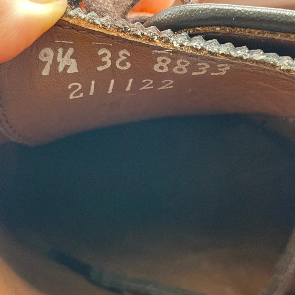 Allen Edmonds Men's Brown Carlyle Plain‎ Toe Oxford Shoes Size 9.5 EEE